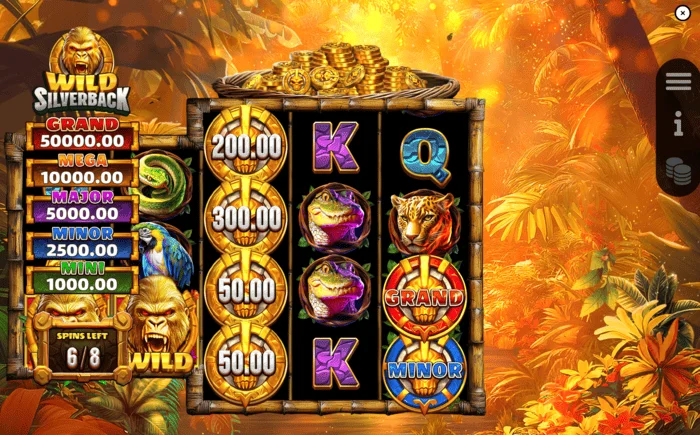 Wild Silverback - skrin permainan semasa Free Spins